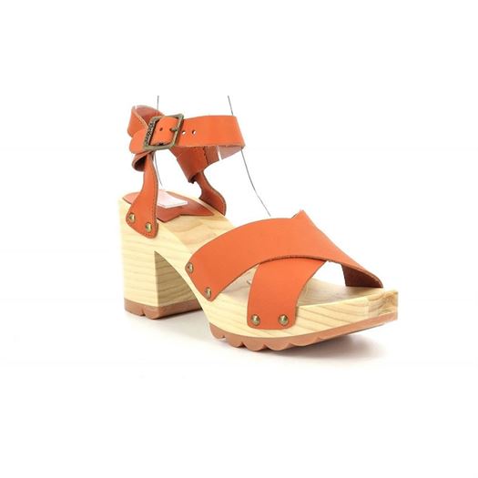 Kickers femme kick wise orange2131701_3 sur voshoes.com