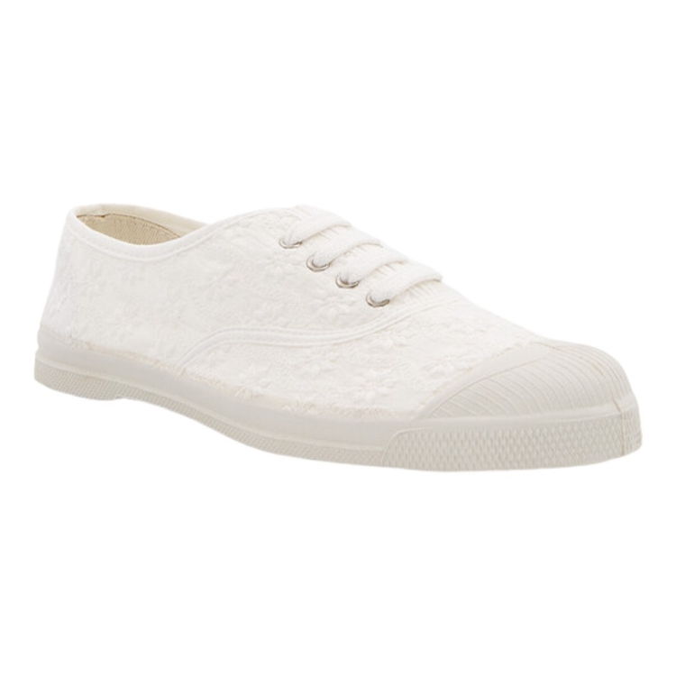 Bensimon femme ten brod angl blanc2136801_2 sur voshoes.com