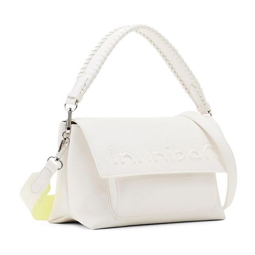 Desigual femme bag half logo 23 venecia blanc2139502_2 sur voshoes.com