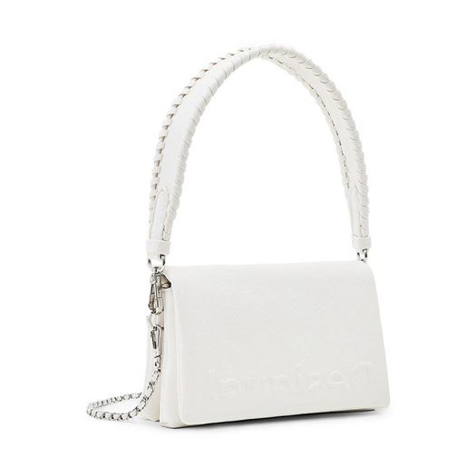 Desigual femme bag half logo 23 dortmund blanc2139703_2 sur voshoes.com