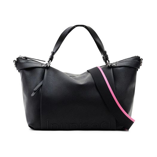 femme Desigual femme bag half logo 23 libia 2. noir