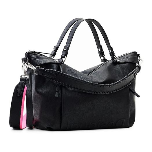 Desigual femme bag half logo 23 libia 2. noir2139801_2 sur voshoes.com