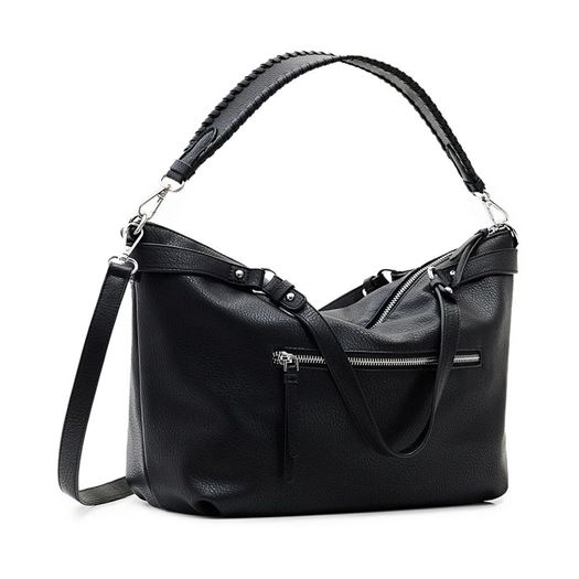 Desigual femme bag half logo 23 libia 2. noir2139801_3 sur voshoes.com