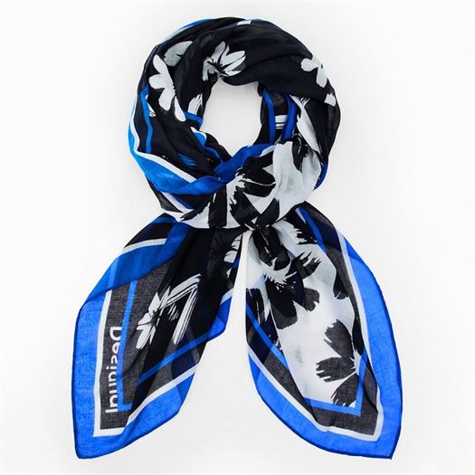 femme Desigual femme fou arty flower rectangle bleu
