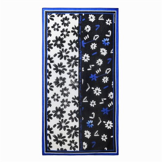 Desigual femme fou arty flower rectangle bleu2141501_4 sur voshoes.com