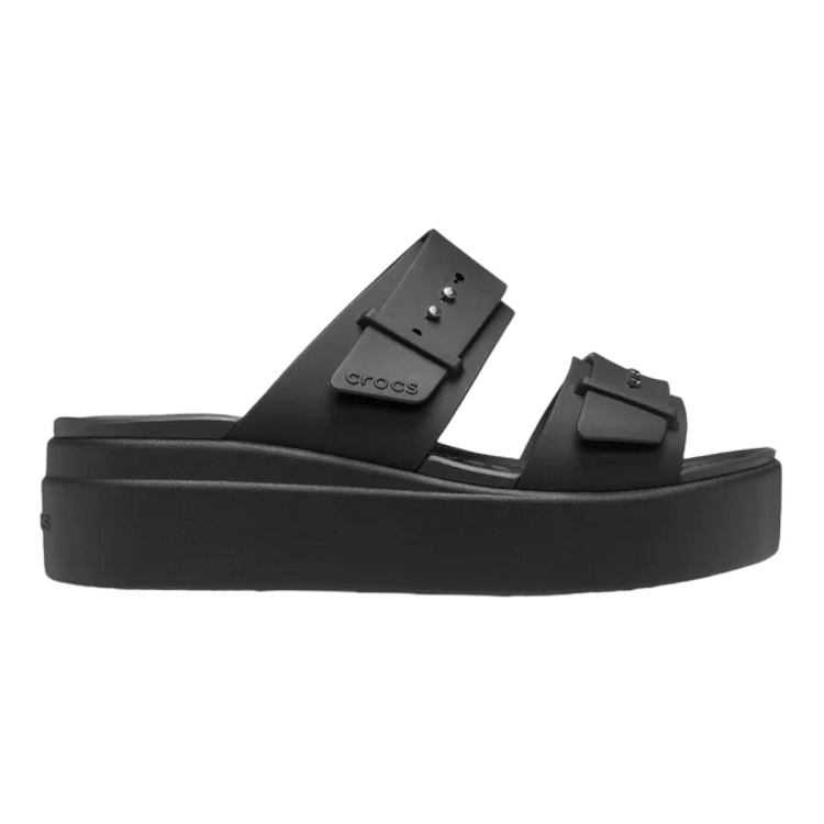 femme Crocs femme brooklyn buckle lowwdg noir