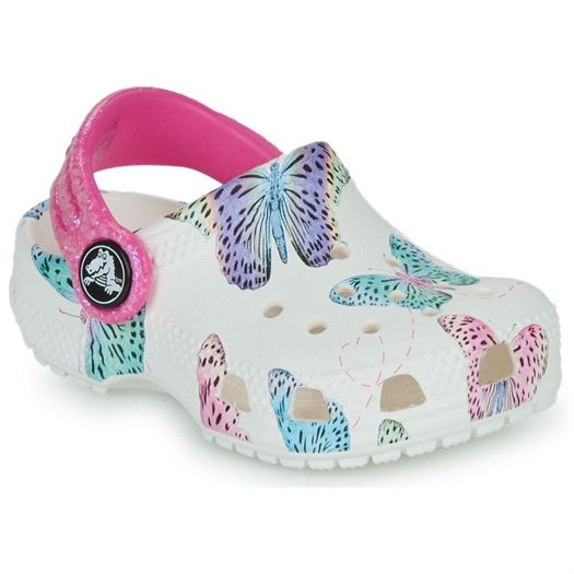 Crocs fille classic butterfly clog t blanc2173801_2 sur voshoes.com