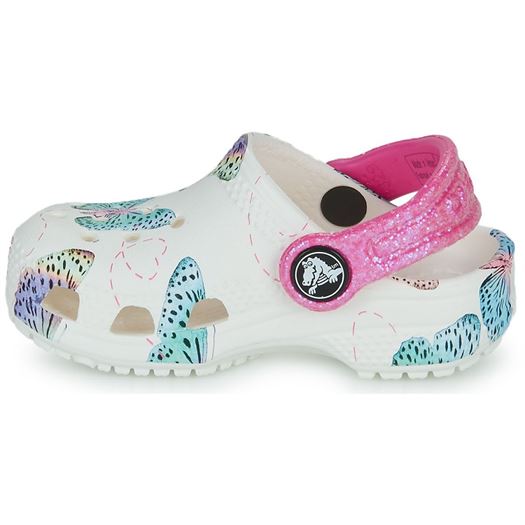 Crocs fille classic butterfly clog t blanc2173801_3 sur voshoes.com