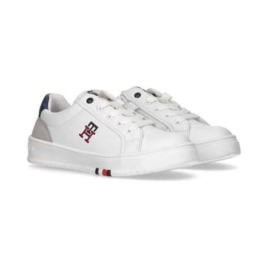 Tommy hilfiger femme monogram low cut blanc2174301_2 sur voshoes.com