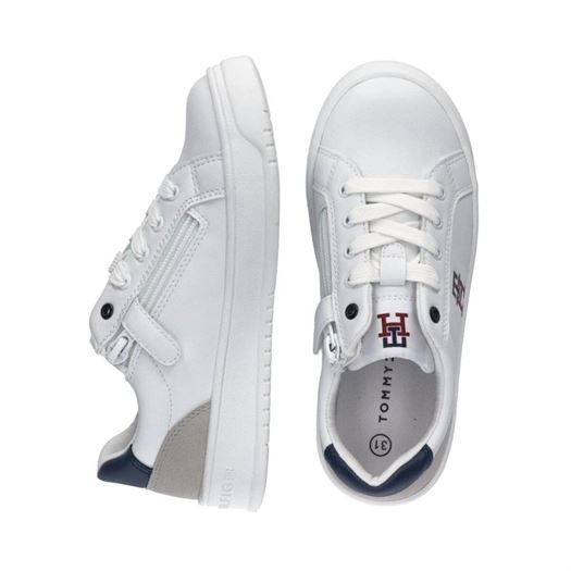 Tommy hilfiger femme monogram low cut blanc2174301_4 sur voshoes.com