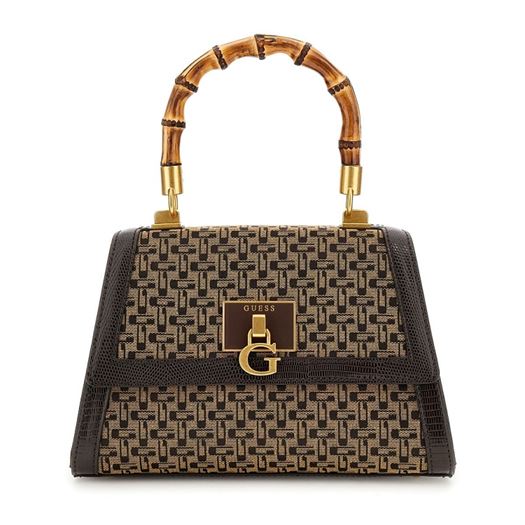 femme Guess femme stephi bamboo flap marron
