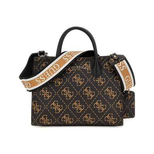 femme Guess femme rea high society satchel marron