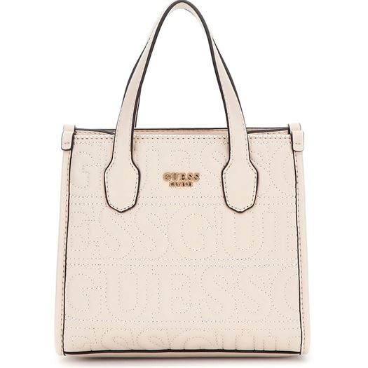 femme Guess femme silvana 2 compartmnt mini beige