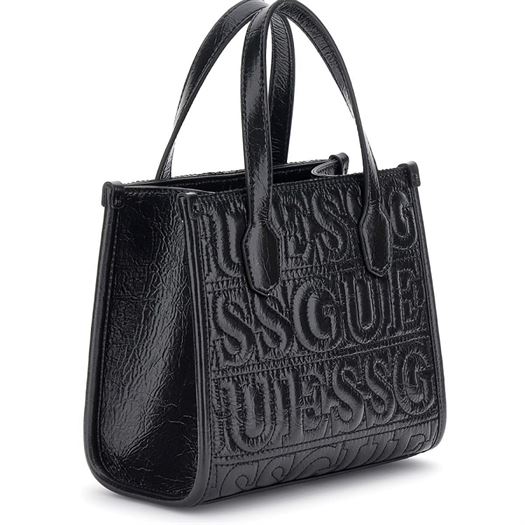 Guess femme silvana 2 compartmnt mini noir2205301_2 sur voshoes.com