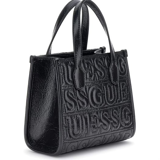 Guess femme silvana 2 compartmnt mini noir2205301_4 sur voshoes.com