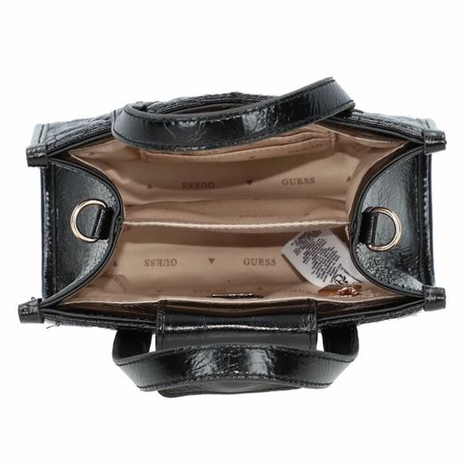 Guess femme silvana 2 compartmnt mini noir2205301_5 sur voshoes.com