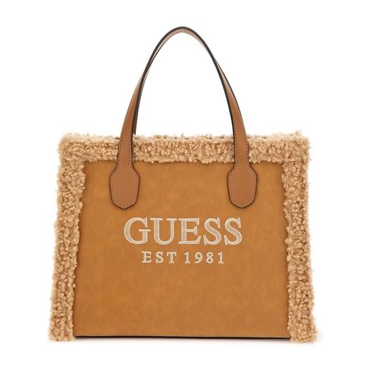 femme Guess femme silvana 2 compartment tot marron