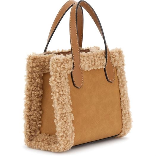 Guess femme silvana 2 compartmnt mini marron2205501_2 sur voshoes.com