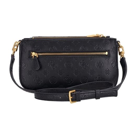 Guess femme g james logo mini dbl zip noir2206202_2 sur voshoes.com