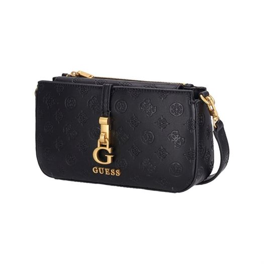 Guess femme g james logo mini dbl zip noir2206202_3 sur voshoes.com