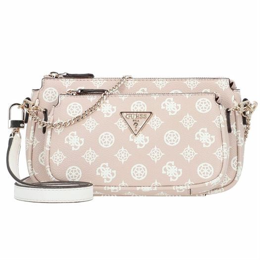 femme Guess femme noelle dbl pouch crossbod rose