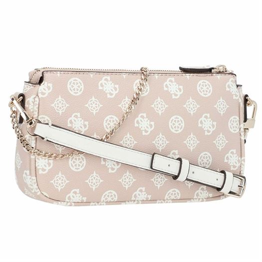Guess femme noelle dbl pouch crossbod rose2206401_3 sur voshoes.com