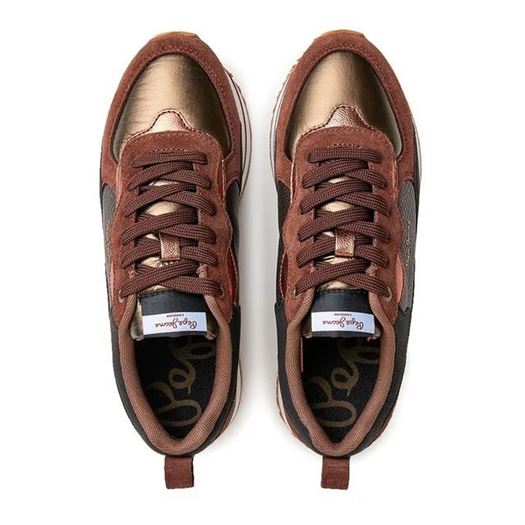 Pepe jeans femme rusper nas marron2209501_4 sur voshoes.com