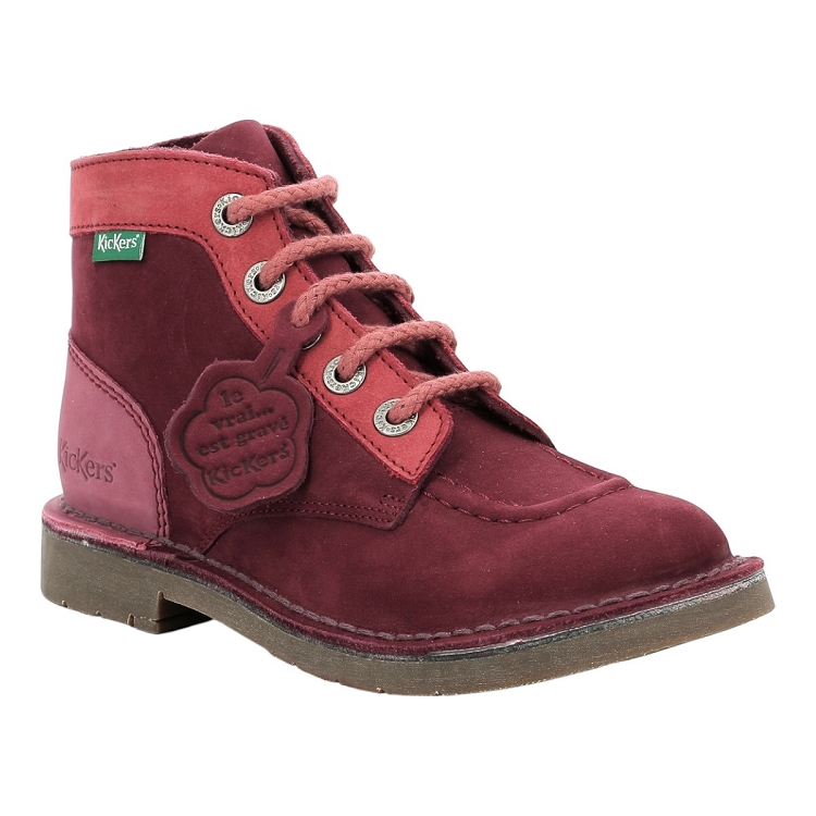 Kickers femme kick col rose2212401_2 sur voshoes.com