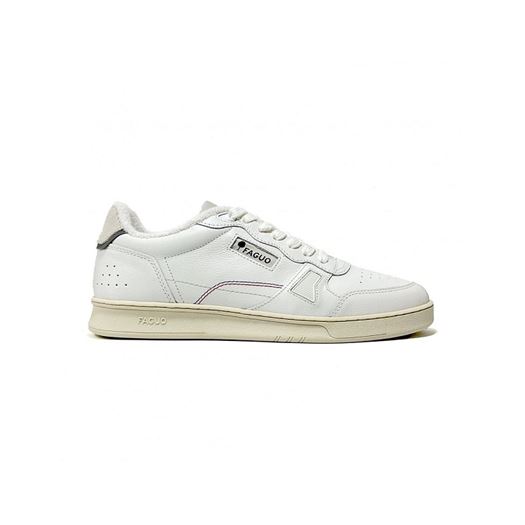 homme Faguo homme commute 1 baskets leather blanc