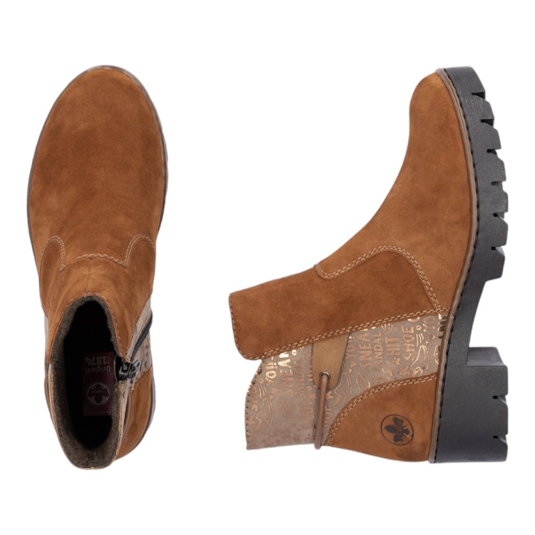 Rieker femme x5755 marron2217702_4 sur voshoes.com