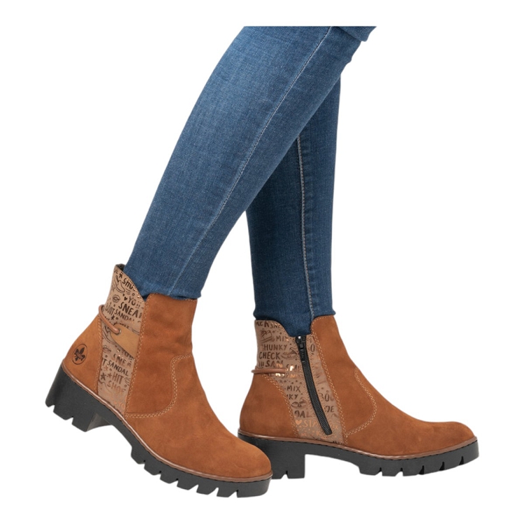 Rieker femme x5755 marron2217702_5 sur voshoes.com