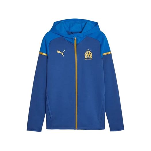 homme Puma homme om cas hood jkt bleu