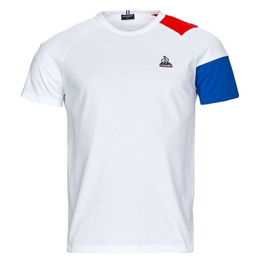 homme Le coq sportif homme bat tee ss n°1 m blanc
