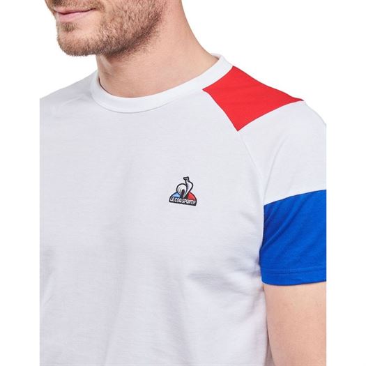 Le coq sportif homme bat tee ss n°1 m blanc2249102_2 sur voshoes.com