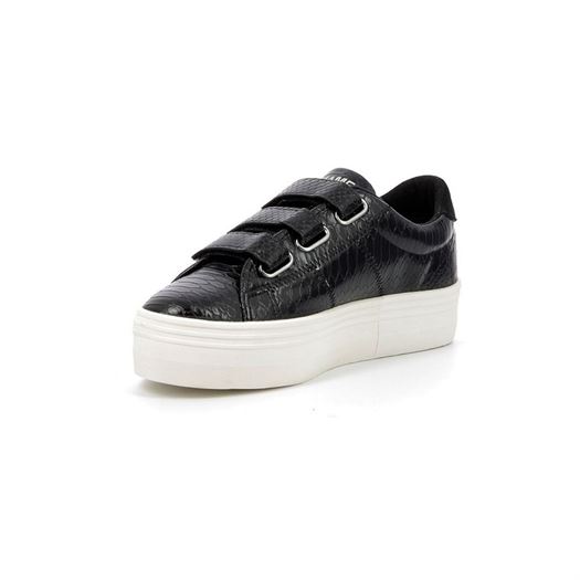 No name femme plato m straps python noir2249901_3 sur voshoes.com
