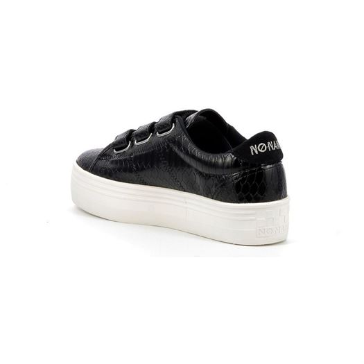 No name femme plato m straps python noir2249901_4 sur voshoes.com