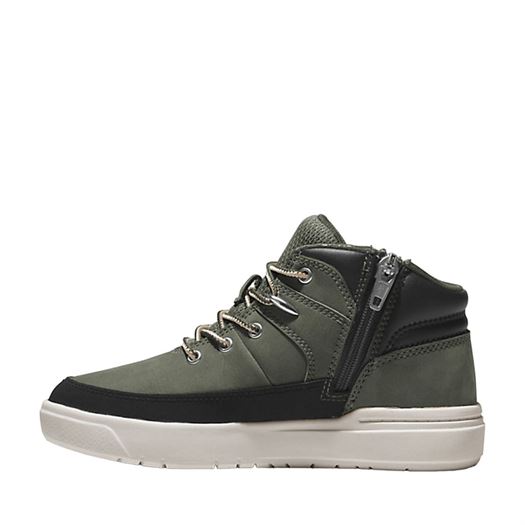Timberland garcon seby mid lace sneaker vert2256701_3 sur voshoes.com
