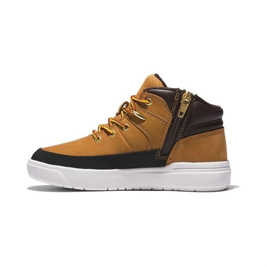 Timberland garcon seby mid lace sneaker jaune2256702_2 sur voshoes.com