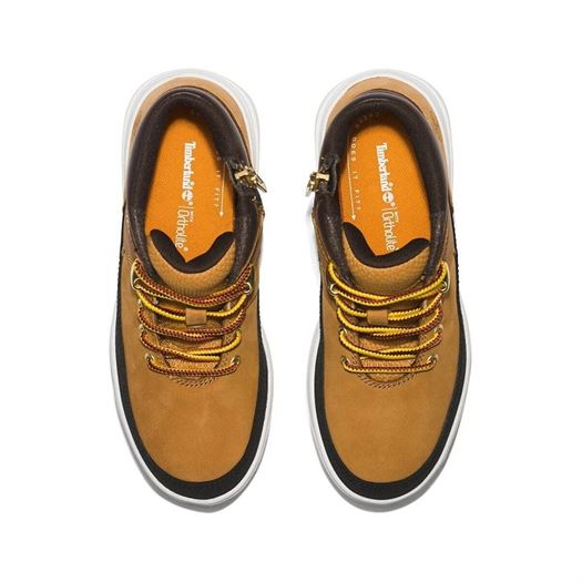 Timberland garcon seby mid lace sneaker jaune2256702_4 sur voshoes.com