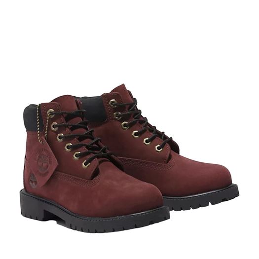 Timberland femme prem 6 in lace waterproof rouge2256901_2 sur voshoes.com