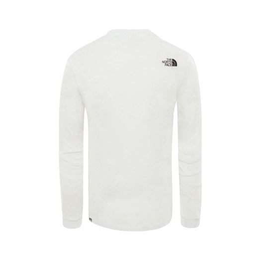 The north face femme m ls simple dome tee blanc2276201_2 sur voshoes.com