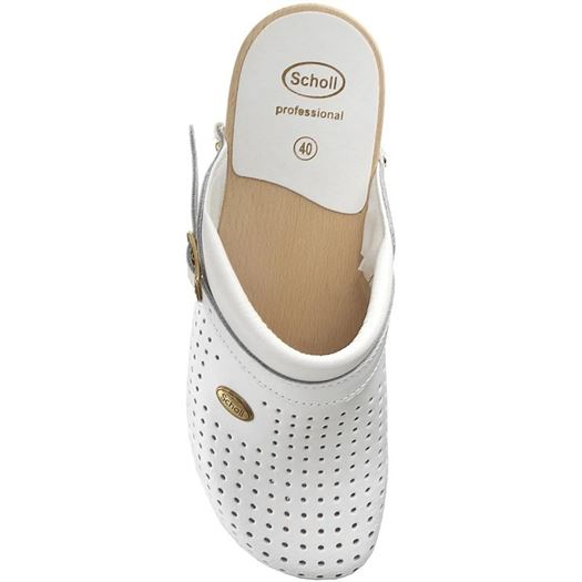 Scholl femme clog sconf blanc2279501_5 sur voshoes.com