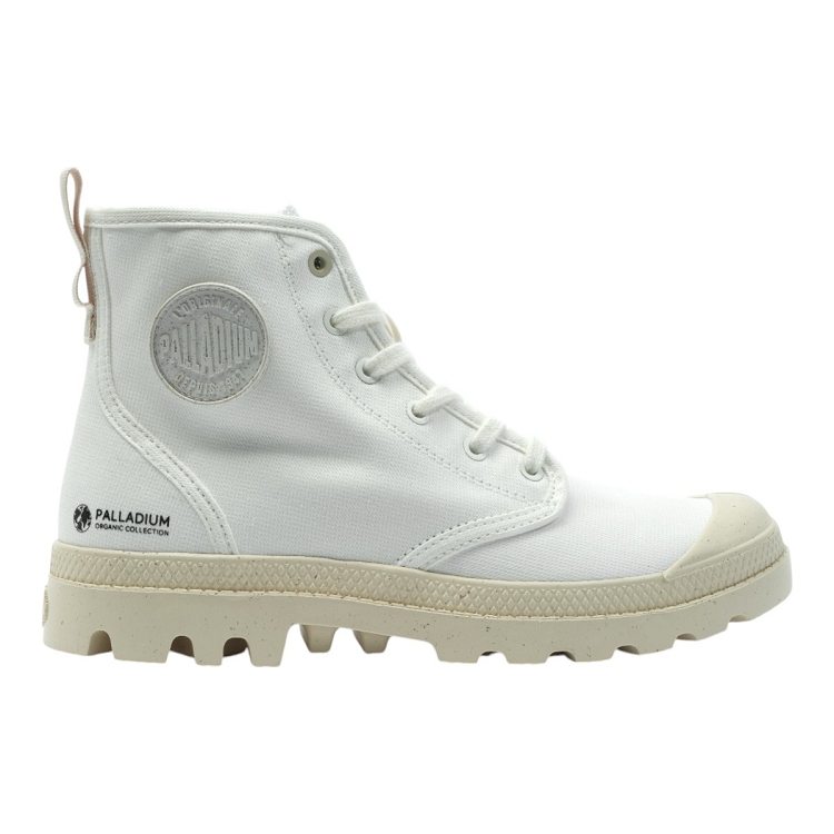 homme Palladium homme pampa hi zip organic blanc