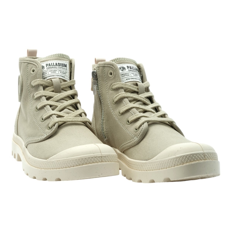 Palladium homme pampa hi zip organic vert2302104_3 sur voshoes.com