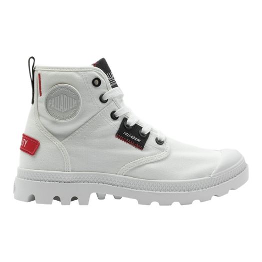 homme Palladium homme pampa hi patch blanc