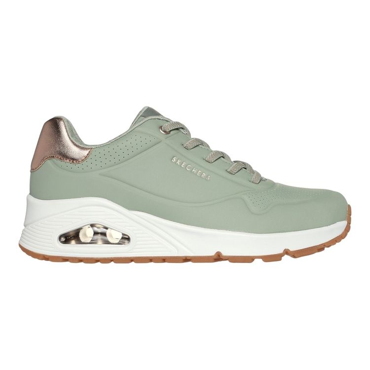 femme Skechers femme uno   shimmer away vert