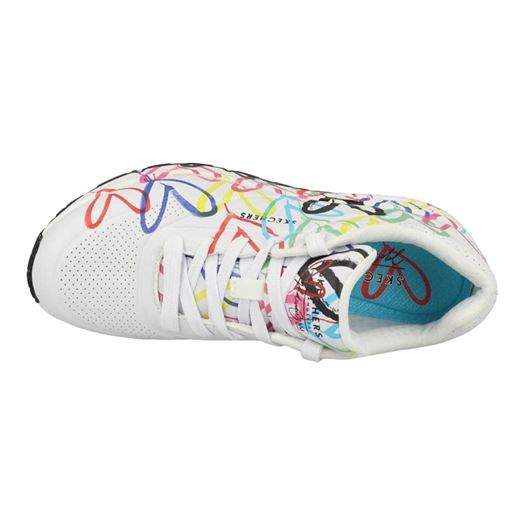 Skechers femme uno spread the love blanc2312003_4 sur voshoes.com