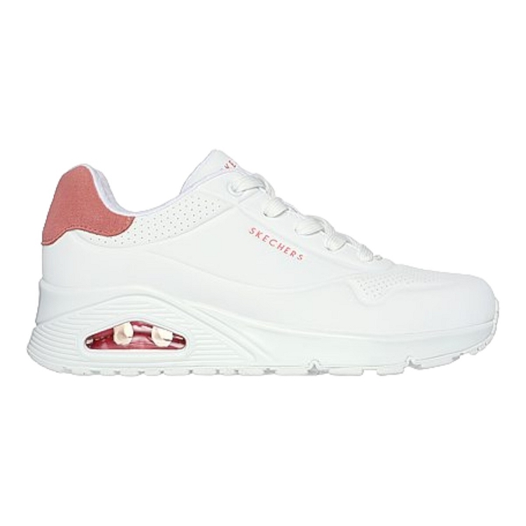 femme Skechers femme uno   pop back blanc