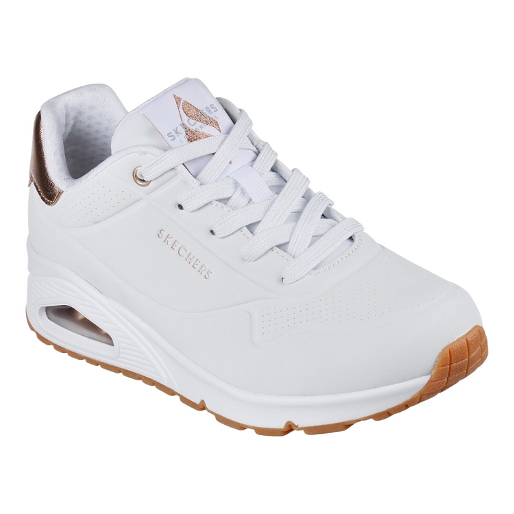 Skechers femme uno   golden air blanc2312202_2 sur voshoes.com