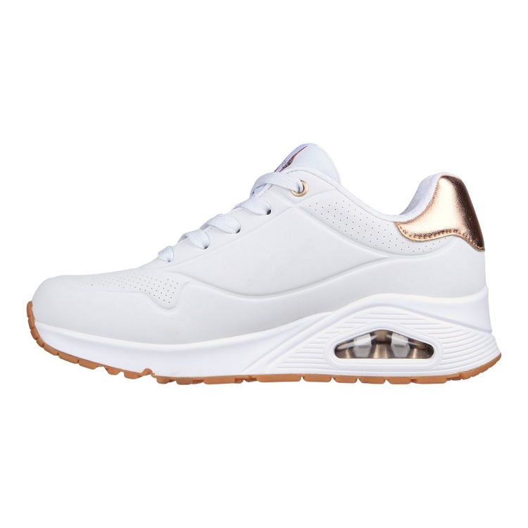 Skechers femme uno   golden air blanc2312202_3 sur voshoes.com